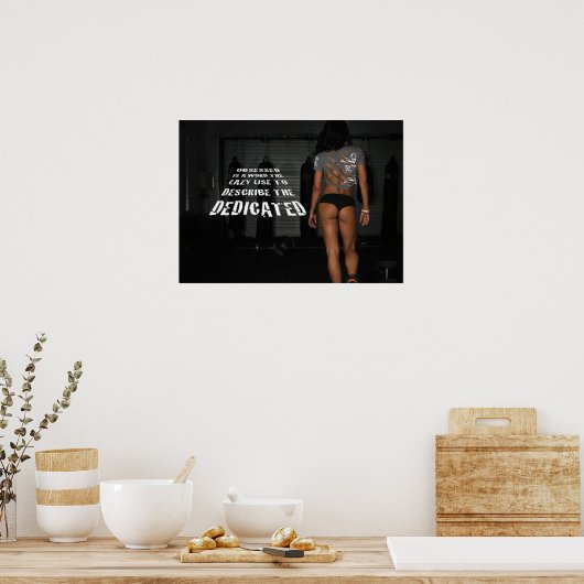 Workout Motivierend Poster (Küche)