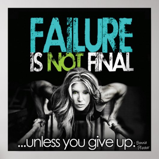 Workout Motivierend Poster (Vorne)