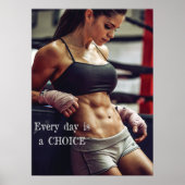 Workout Motivierend Poster (Vorne)