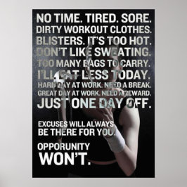 Workout Motivierend Poster