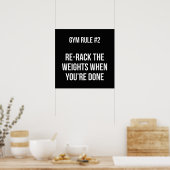 Workout Motivierend Poster (Küche)