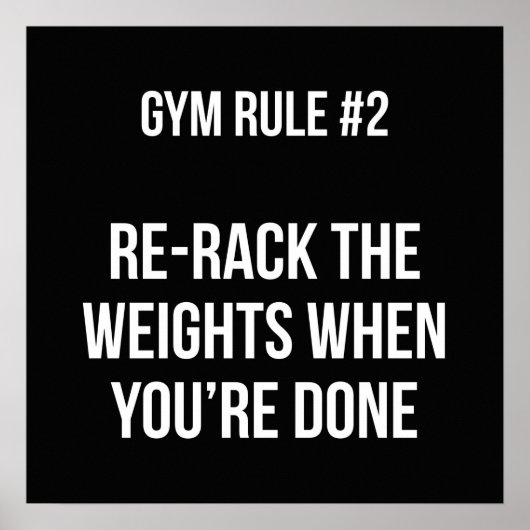 Workout Motivierend Poster (Vorne)