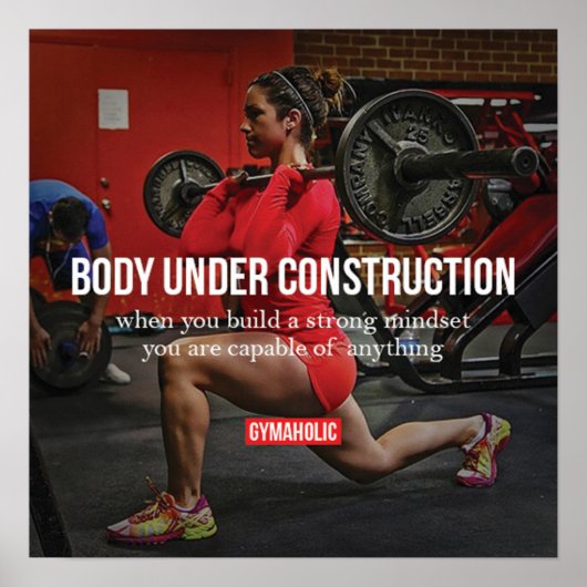 Workout Motivierend Poster (Vorne)