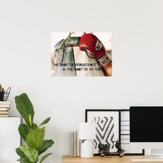 Workout Motivierend Poster (Heimbüro)