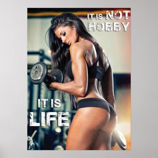 Workout Motivierend Poster (Vorne)