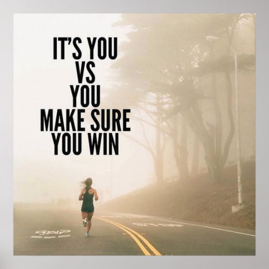 Workout Motivierend Poster (Vorne)