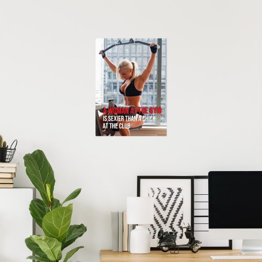 Workout Motivierend Poster (Heimbüro)