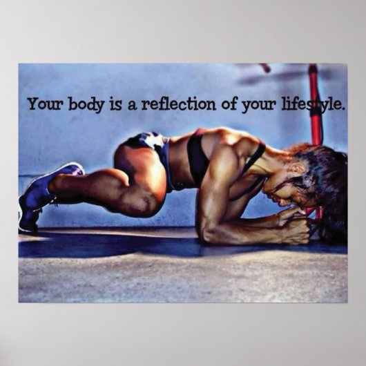 Workout Motivierend Poster (Vorne)