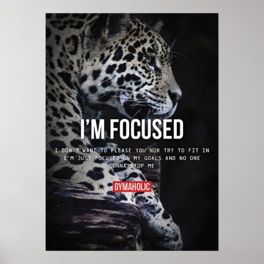 Workout Motivierend Poster (Vorne)