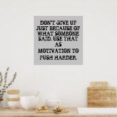 Workout Motivierend Poster (Küche)