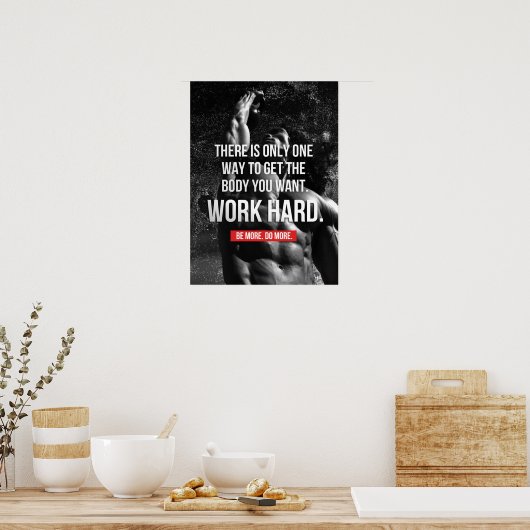Workout Motivierend Poster (Küche)