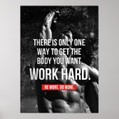 Workout Motivierend Poster (Vorne)