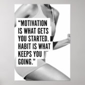 Workout Motivierend Poster (Vorne)