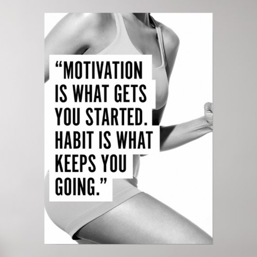 Workout Motivierend Poster (Vorne)