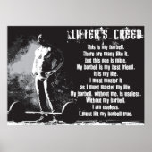 Workout Motivierend Poster (Vorne)