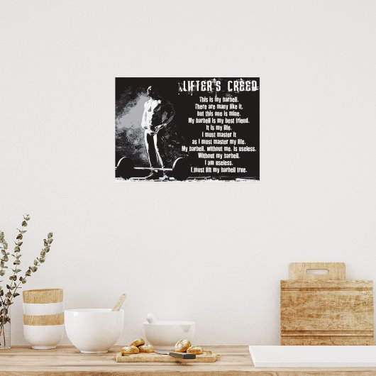 Workout Motivierend Poster (Küche)