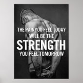 Workout Motivierend Poster (Vorne)