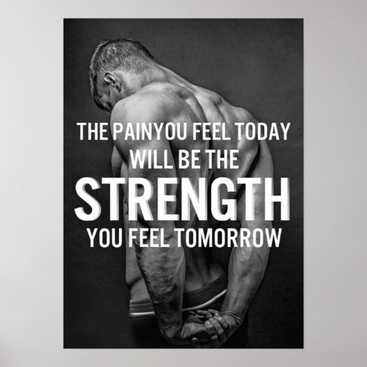 Workout Motivierend Poster (Vorne)