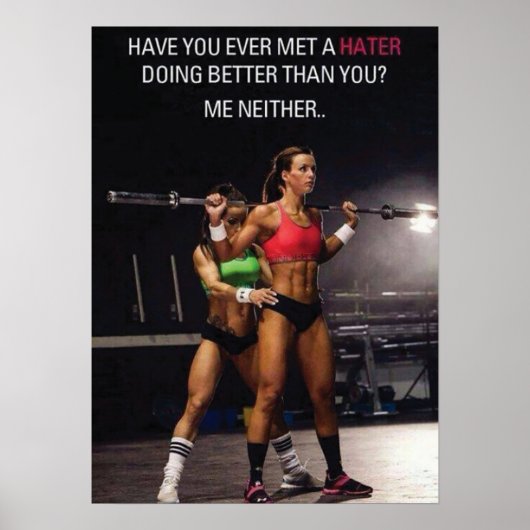 Workout Motivierend Poster (Vorne)