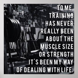 Workout motivierend poster