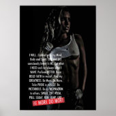Workout Motivierend Poster (Vorne)
