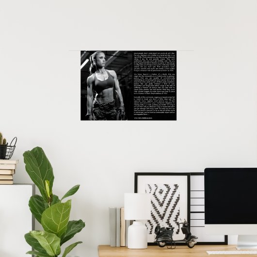 Workout Motivierend Poster (Heimbüro)