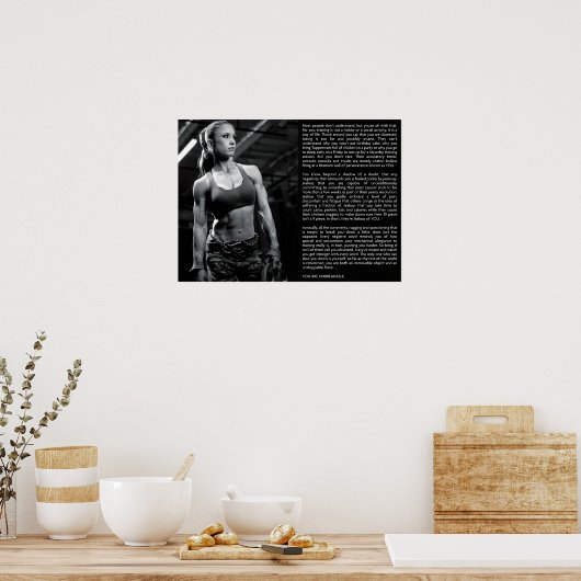 Workout Motivierend Poster (Küche)