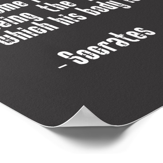 Workout Motivierend Poster (Ecke)