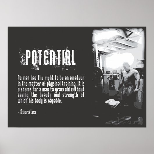 Workout Motivierend Poster (Vorne)