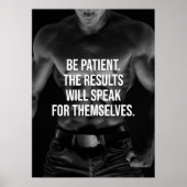 Workout Motivierend Poster (Vorne)