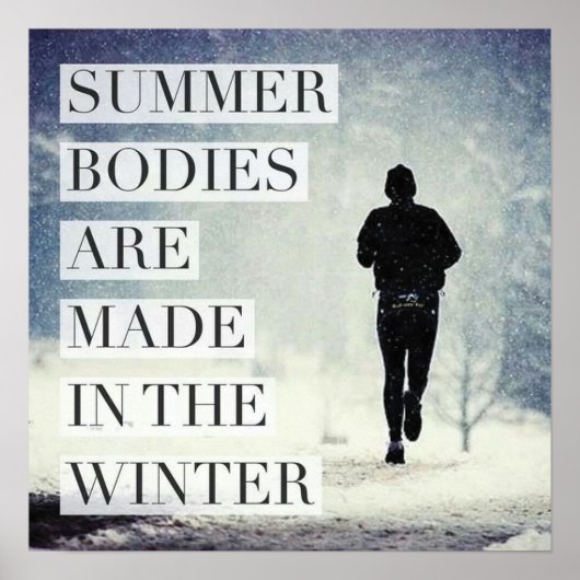 Workout Motivierend Poster (Vorne)