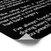 Workout Motivierend Poster (Ecke)