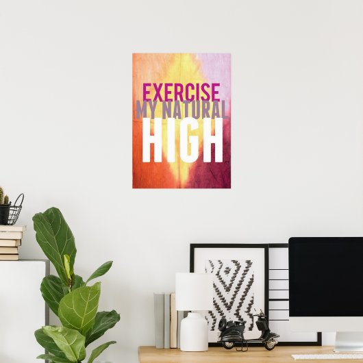 Workout Motivierend Poster (Heimbüro)
