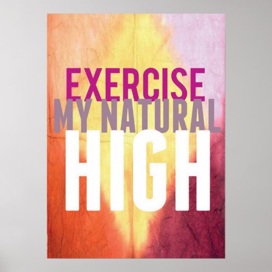 Workout Motivierend Poster (Vorne)