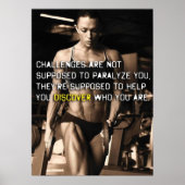 Workout Motivierend Poster (Vorne)
