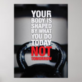 Workout Motivierend Poster (Vorne)