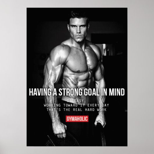 Workout Motivierend Poster (Vorne)