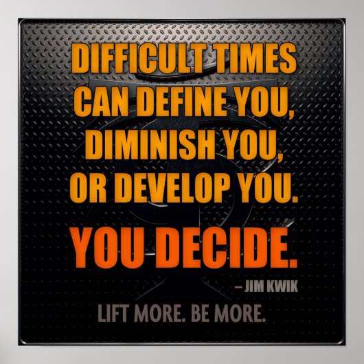 Workout Motivierend Poster (Vorne)