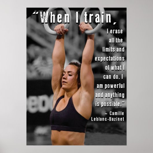 Workout Motivierend Poster (Vorne)