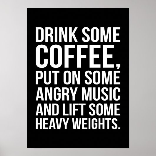 Workout Motivierend Poster (Vorne)