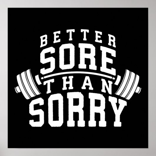 Workout Motivierend Poster (Vorne)