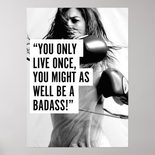 Workout Motivierend Poster (Vorne)