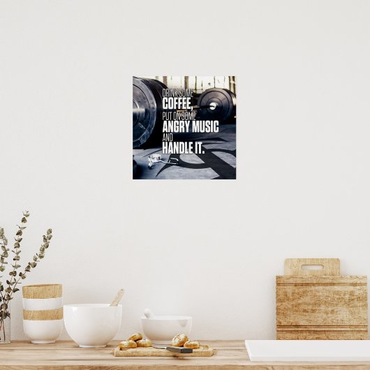 Workout Motivierend Poster (Küche)