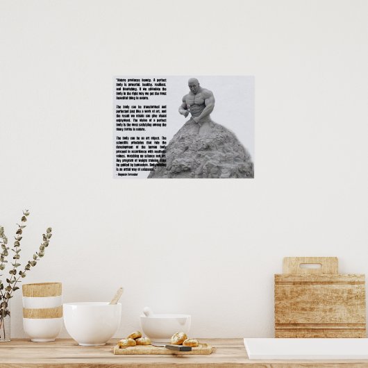 Workout Motivierend Poster (Küche)