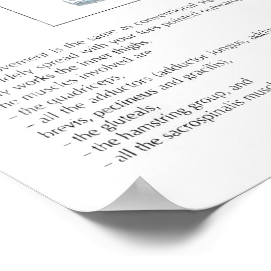 Workout Motivierend Poster (Ecke)