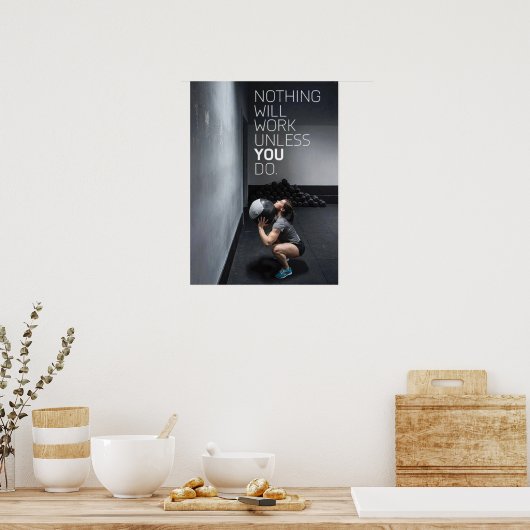 Workout Motivierend Poster (Küche)