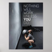 Workout Motivierend Poster (Vorne)