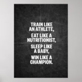 Workout Motivierend Poster (Vorne)