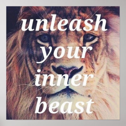 Workout Motivierend Poster (Vorne)