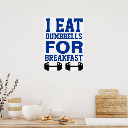 Workout Motivierend Poster (Küche)